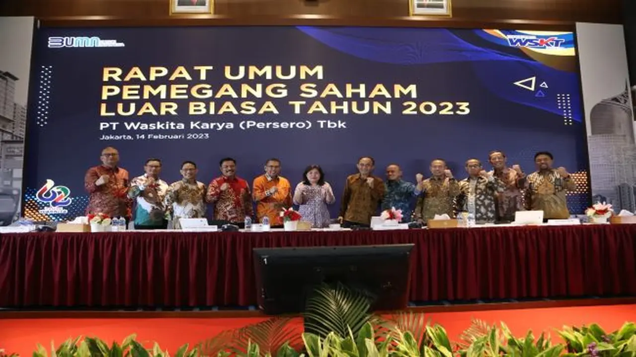 Rapat Umum Pemegang Saham Luar Biasa (RUPSLB) PT Waskita Karya Tbk (WSKT), Rabu (14/2/2023) (Foto: Waskita Karya)