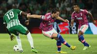 Juventus kalah 0-2 dari Maccabi Haifa pada matchday ke-4 fase grup H Liga Champions 2022/2023 di Sammy Ofer Stadium, Haifa, Rabu (12/10/2022) dini hari WIB. (AFP/Jack Guez)