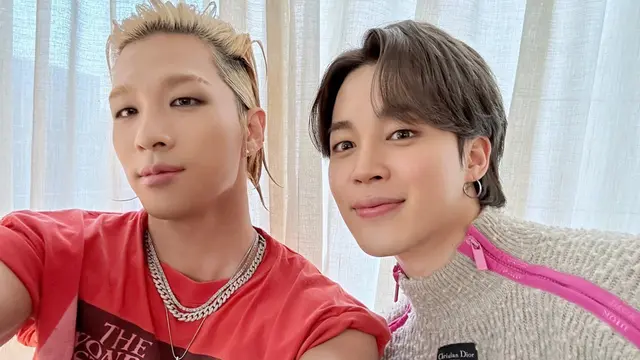 Momen Kebersamaan Taeyang Big Bang dan Jimin BTS, Resmi Rilis Lagu VIBE