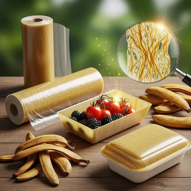 Inovasi Plastik dari Kulit Pisang (Image by Gemini AI)