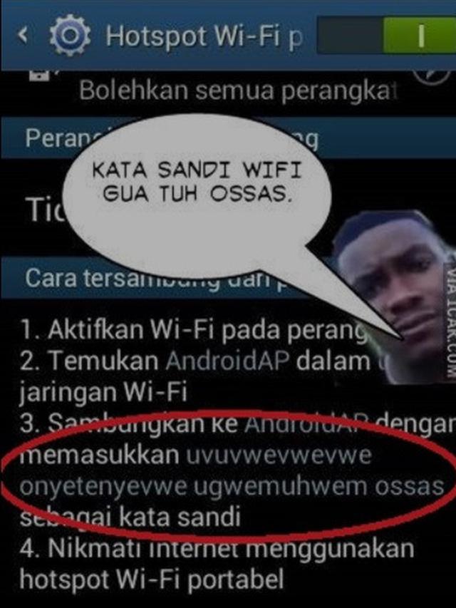 password wifi super panjang
