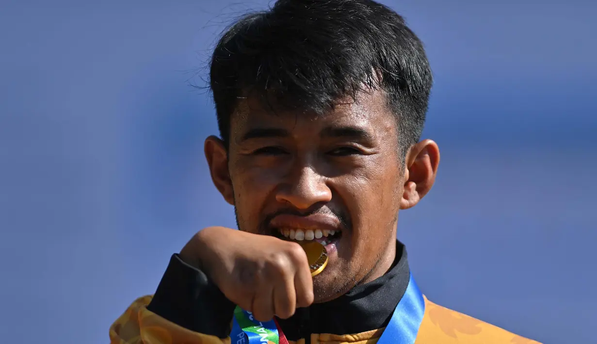 Ammar Hudzaifah mengakui proses persiapan untuk menghadapi PEPARNAS XVII ini menuntutnya latihan maksimal demi meraih hasil optimal. (PB PEPARNAS XVII/Wawan H Prabowo)
