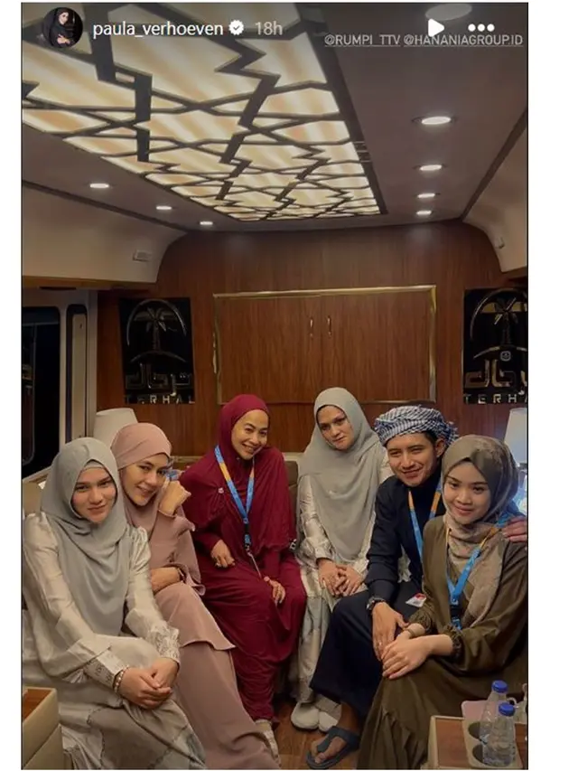 6 Potret Paula Verhoeven Umrah Tanpa Baim Wong, Sempat Bertemu Nagita Slavina