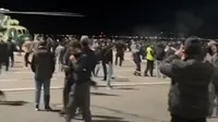 Massa Anti Israel Kepung Bandara Dagestan di Rusia, Teriak Allahu Akbar Serbu Pesawat dari Tel Aviv (doc: Telegram)
