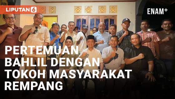 VIDEO: Menteri Bahlil Temui Tokoh Masyarakat Rempang di Pantai Melayu