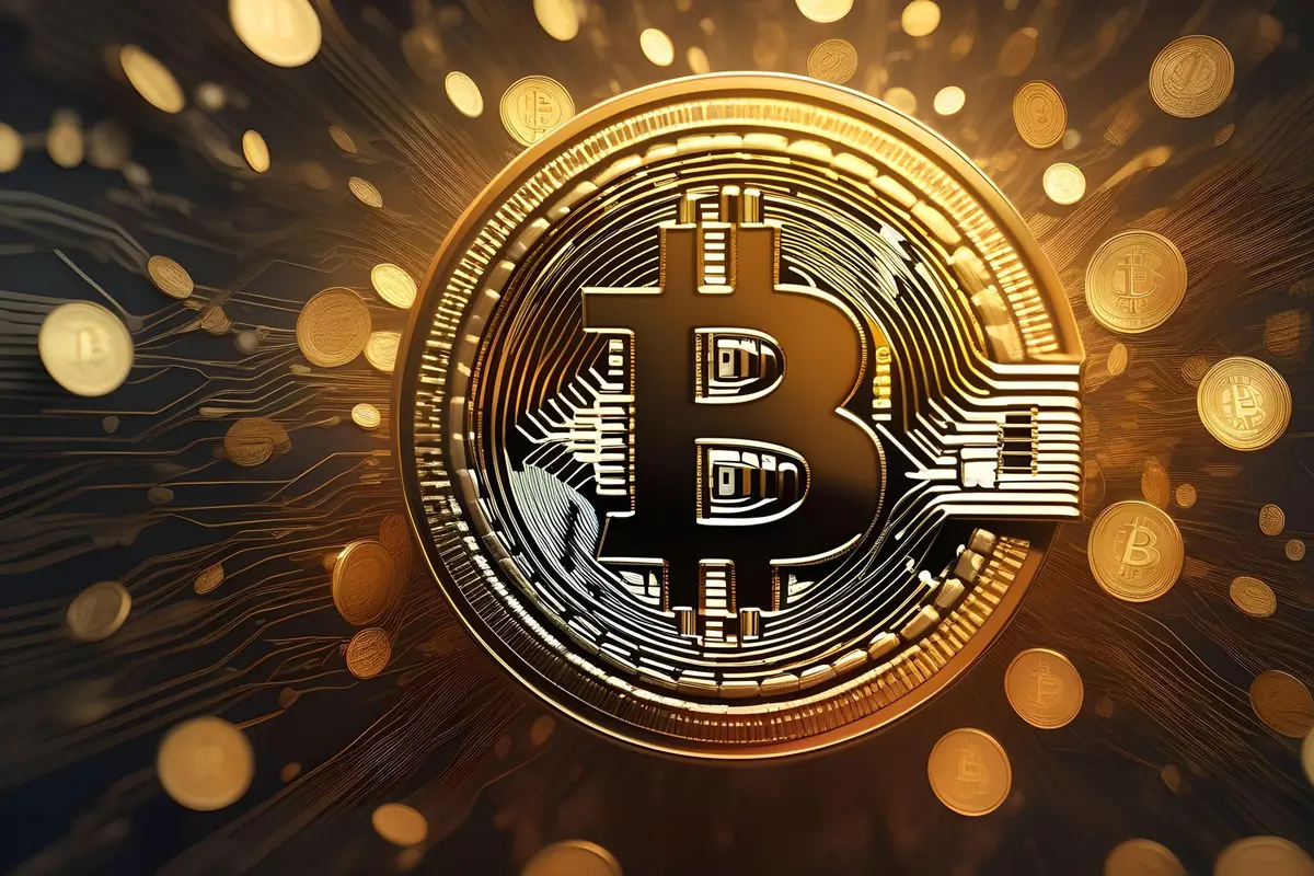 Ilustrasi aset kripto Bitcoin. (Foto By AI)