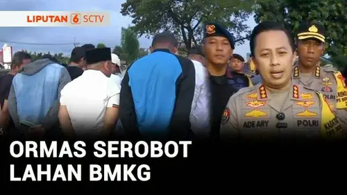  Polisi Tangkap Anggota Ormas yang Kuasai Lahan BMKG di Tangsel