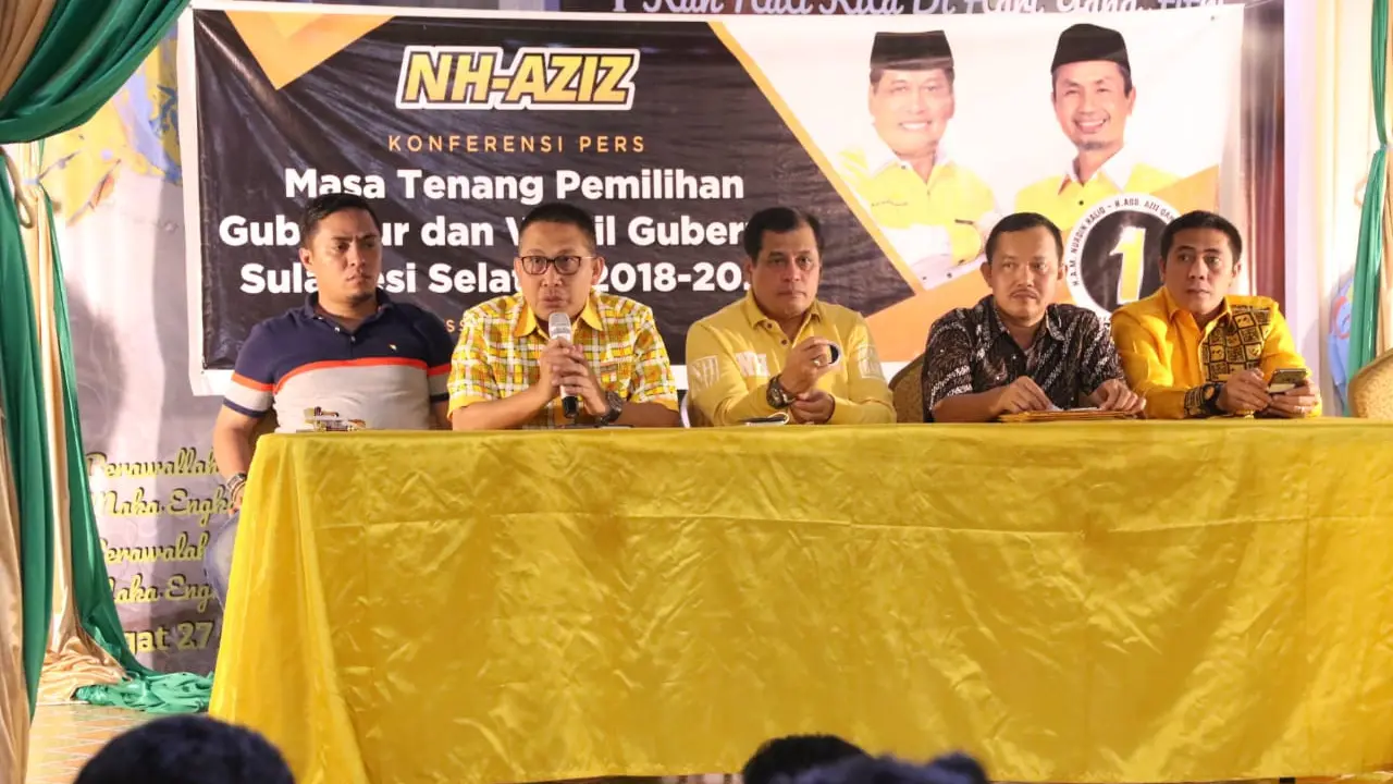 Nurdin Halid dan pengurus Partai Golkar Sulsel (Fauzan/Liputan6.com)