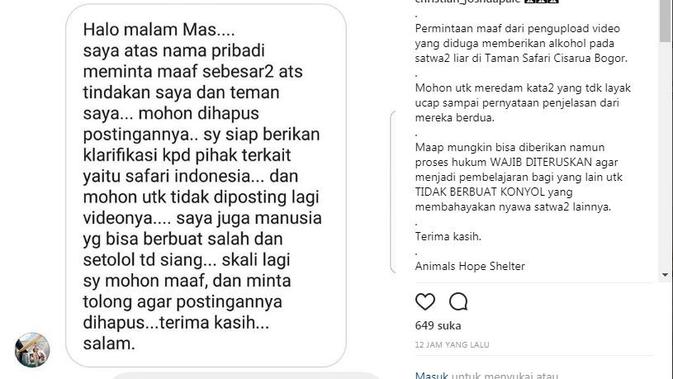 2 Pencekok Miras Ke Satwa Taman Safari Datangi Mapolres Bogor News Liputan6 Com