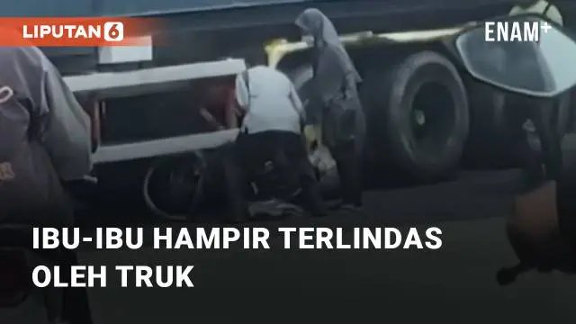 Beredar video viral terkait kecelakaan seorang ibu-ibu terhadap truk, Kamis (12/10/2023). Pasalnya, kecelakaan tersebut hampir melindas korban