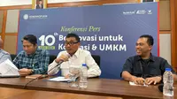 Direktur Utama LPDB-KUMKM Supomo dalam konferensi pers Capaian 10 Tahun Kinerja LPDB-KUMKM KemenKopUKM, di Kementerian Koperasi dan UKM, Jakarta Selatan, Kamis (17/10/2024). (Foto: Liputan6.com/Tira Santia)