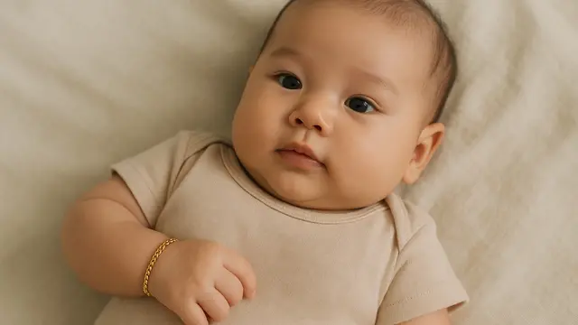 Model Gelang Emas Bayi 1 Gram/Ilustrasi gambar oleh AI