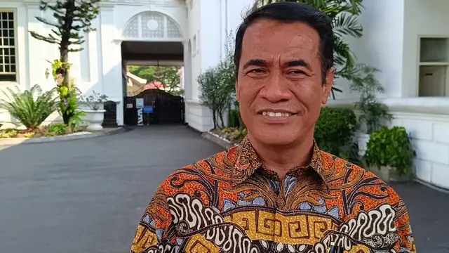Mantan Menteri Pertanian Andi Amran Sulaiman di Istana Kepresidenan Jakarta, Jumat (15/9/2023).