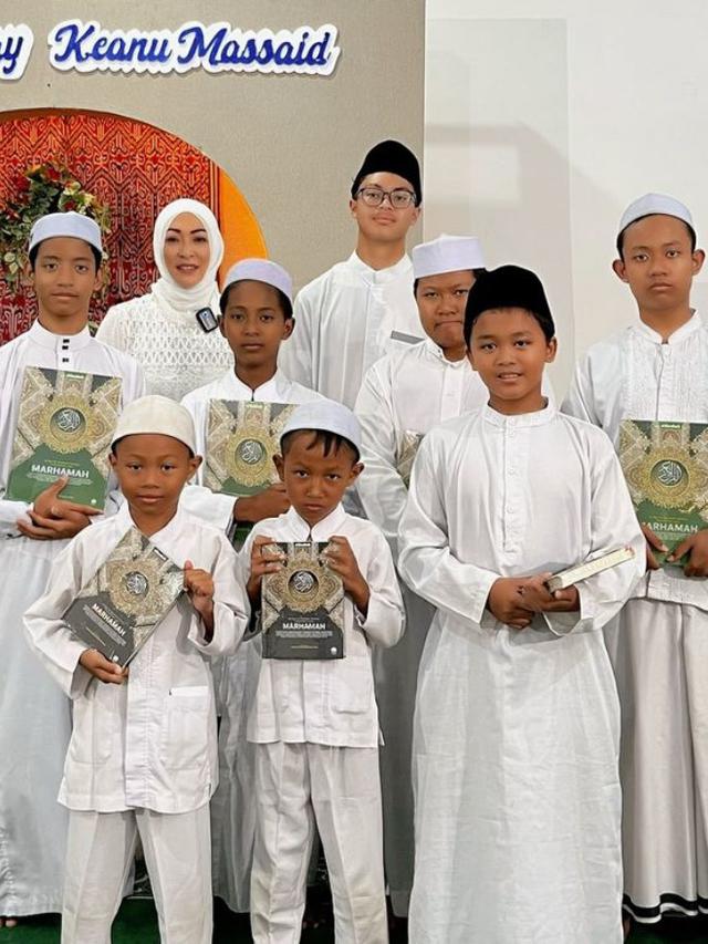 Angelina Sondakh Rayakan Ulang Tahun Keanu Massaid ke 15. [@angelinasondakh09]