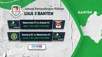 Jadwal Liga 3 Banten 2021 (Sumber. Dok : Vidio.com)