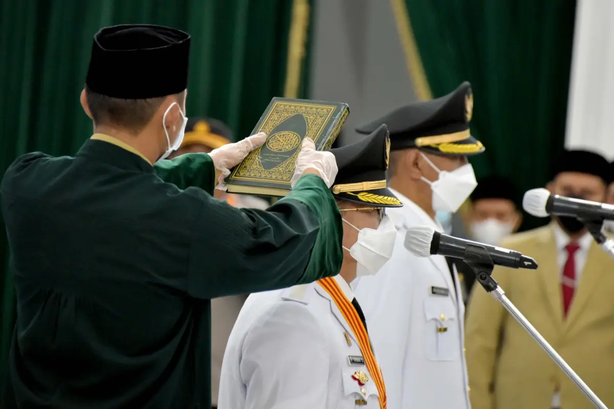 Pelantikan Herman Suherman dan TB Mulyana Syahrudin