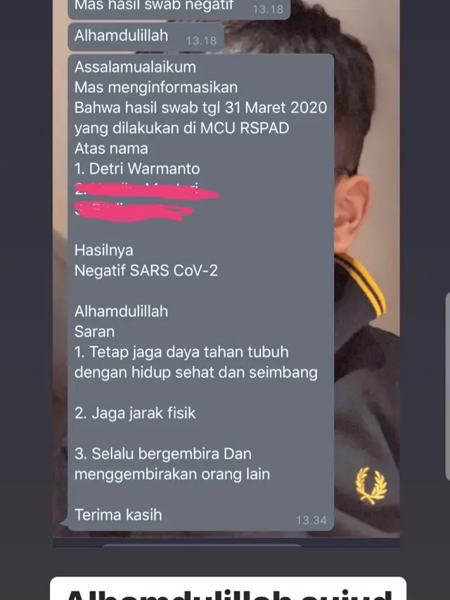 Unggahan Detri Warmanto. (Foto: Instagram @detriwarmanto)
