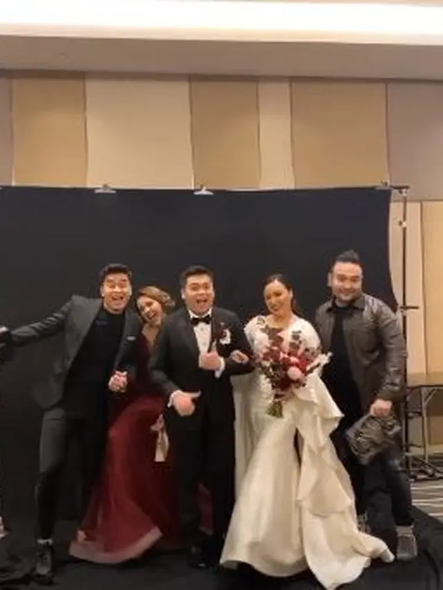 6 Momen Amanda Manopo di Pernikahan Kakaknya, Didampingi Billy Syahputra