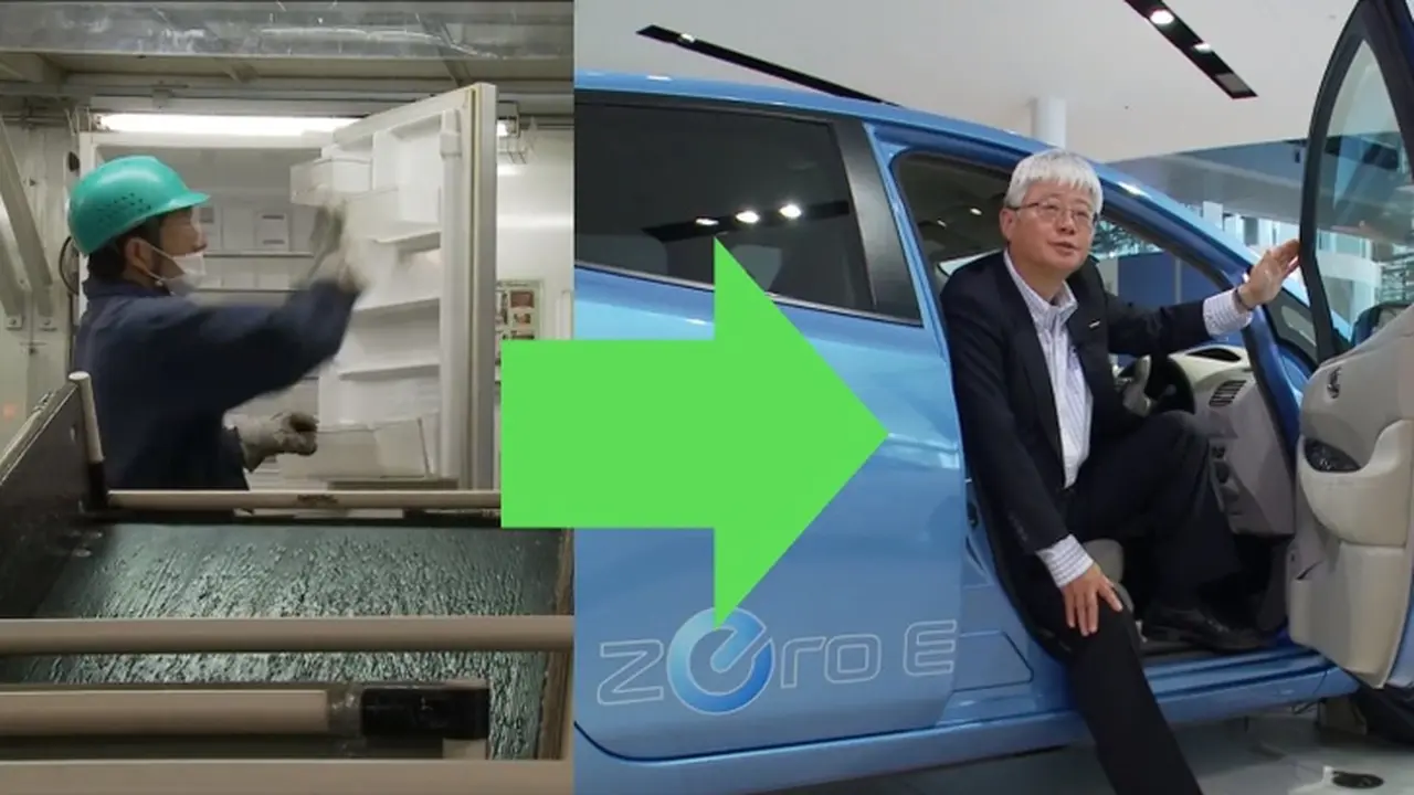 Prihatin Lingkungan, Nissan Ciptakan Leaf Dari Kulkas Bekas