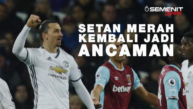 MU sukses mencetak enam kemenangan beruntun usai mengalahkan West Ham 2-0, Senin (2/1/2017)