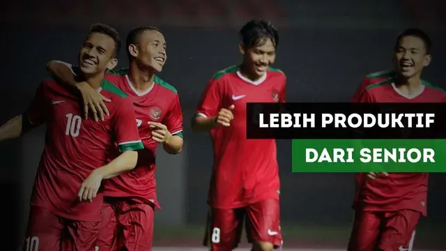 Berita video statistik perbandingan produktivitas Timnas Indonesia U-19 di Piala AFF 2017 dengan tim juara Piala AFF 2013, Evan Dimas, dkk.