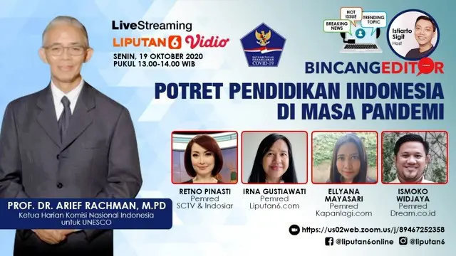 Bincang Editor: Potret Pendidikan Indonesia di Masa Pandemi