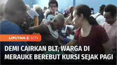 Sejak pagi, warga sudah memenuhi Kantor Pos Merauke, Papua. Mereka menunggu giliran untuk mendapat bantuan pangan non tunai, sebesar Rp 200 ribu, yang dibayar 3 bulan sekaligus.