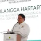 Menteri Koordinator Bidang Perekonomian Airlangga Hartarto dalam Grand Launching Wiraraja Green Renewable Energy and Smart-Eco Industrial Park (GESEIP) di Kawasan Industri Wiraraja Batam, Provinsi Kepulauan Riau, Senin (26/8/2024).