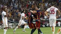 Messi dan Neymar Cetak Gol, Barcelona Tekuk AS Roma