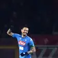 Gelandang Napoli, Marek Hamsik, menyamai jumlah gol Diego Maradona yakni 115 gol setelah membantu timnya meraih kemenangan 3-1 atas Torino, Sabtu (16/12/2017). (AFP/Marco Bertorello)