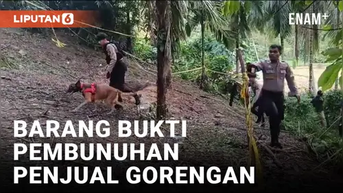 VIDEO: Polisi Kerahkan Anjing Pelacak di TKP Pembunuhan Penjual Gorengan