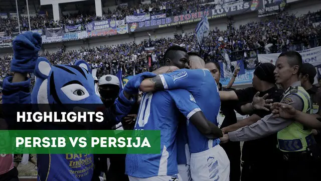 Persib Bandung menang dramatis atas Persija Jakarta setelah menang 3-2 dalam laga pekan ke-23 GO-Jek Liga 1 2018 bersama Bukalapak, di Stadion Gelora Bandung Lautan Api, Kota Bandung.