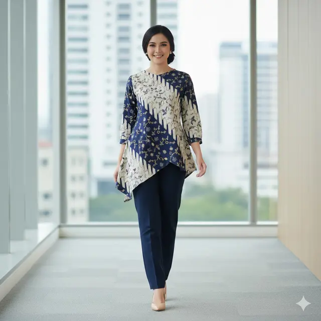 8 Model Atasan Batik Kantor 2026, Pilihan Stylish untuk Tampilan Profesional dan Tetap Elegan