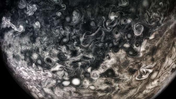 Penampakan baru Jupiter. (NASA/SwRI/MSSS/Shawn Handran)