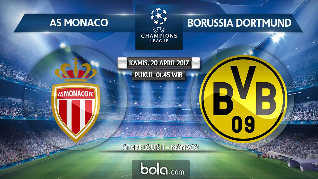 Liga Champions_AS Monaco Vs Borussia Dortmund
