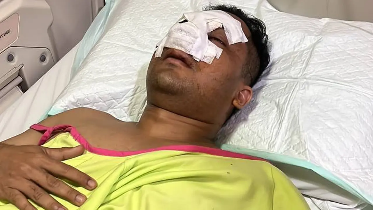 Ipda MD, terbaring di rumah sakit usai dikeroyok. (Rabu, 07/12/2022). (Dokumentasi Istimewa).