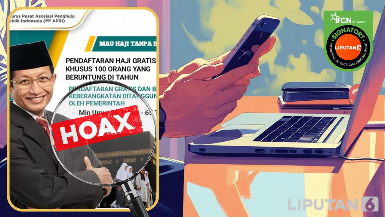 Cek fakta hoaks tautan pendaftaran undian haji gratis dari Kemenag