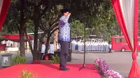 Gubernur DKI Jakarta Ahok memimpin upacara peringatan Hari Kebangkitan Nasional (Harkitnas) di Lapangan IRTI Monas.