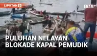 Rusak Tanggul dan Rumah Warga, Puluhan Nelayan Adang Kapal Pemudik di Konawe Selatan