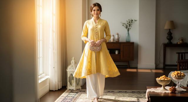 1. Butter Yellow dengan Nuansa Putih Tulang (Broken White)