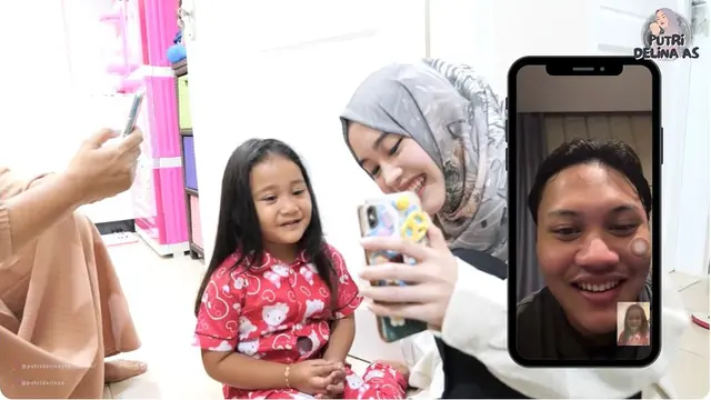 8 Potret Putri Delina Ziarah Makam Ibunda, Kunjungi Bintang Adik Sambungnya