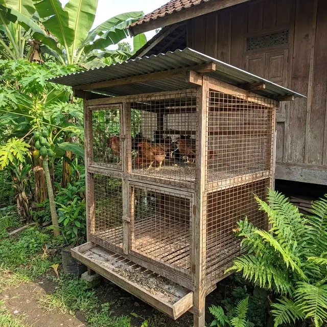 Kandang kawat Koloni Bertingkat