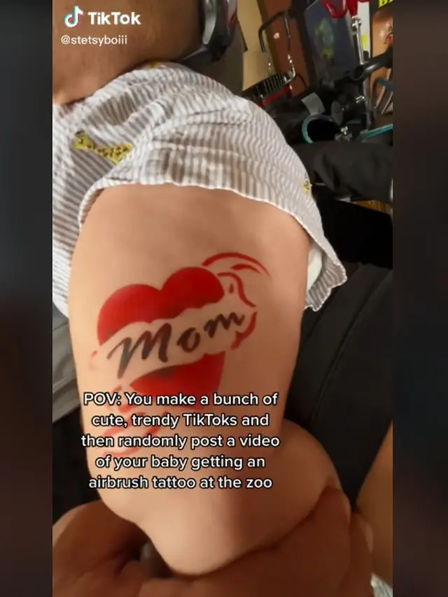 Orangtua Dikecam Gara-Gara Buat Gambar Seperti Tato untuk Bayinya