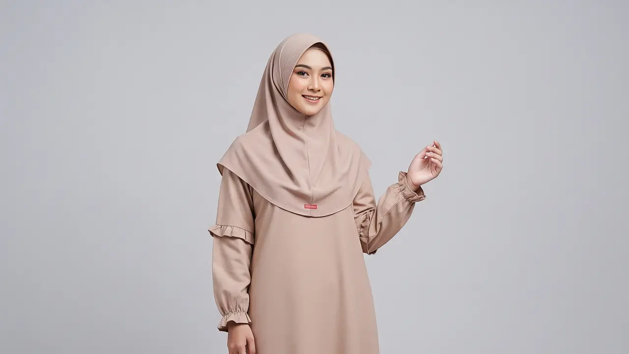 Model Gamis Katun Adem untuk Sehari-hari. Gemini