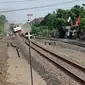 Kereta Api Pandalungan relasi Staisun Jember- Gambir Jakarta anjlok di Tanggulangin Sidoarjo (Istimewa)