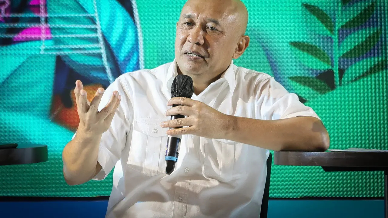Menteri Koperasi dan UKM (MenKopUKM) Teten Masduki saat menjadi pembicara di acara Entrepreneur Festival di Jakarta