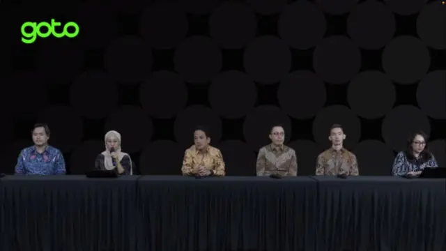 Paparan kinerja keuangan PT GoTo Gojek Tokopedia Tbk, Senin (30/5/2022). (Foto:tangkapan layar/Pipit I.R)