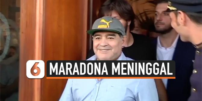 VIDEO: Legenda Sepak Bola Diego Maradona Meninggal Dunia