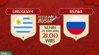 Piala Dunia 2018 Uruguay Vs Rusia (Bola.com/Adreanus Titus)