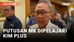 Zulhas Ungkap Reaksi KIM Plus Soal Keputusan MK